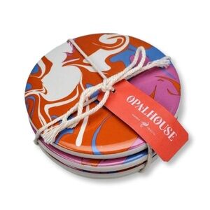 Opalhouse Abstract Swirl Coasters - Set of 4